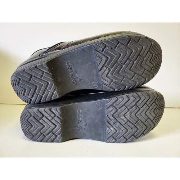 DANSKO Professional Lightning Multi Color Patent Leather Clogs Shoes Size 37 - Picture 9 of 10